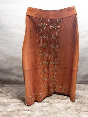 NWT VALENTINO CALF LEATHER SKIRT